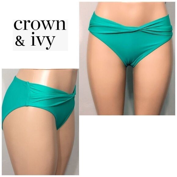 Crown
& Ivy high waisted bikini bottoms. - Picture 1 of 5